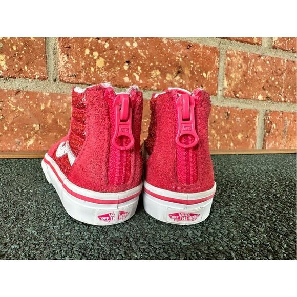 Vans Toddler Infant Baby  High Top SK8-Hi Micro Sequins Zip Shoes Size 4.5 - Picture 10 of 15
